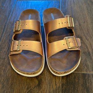 Madden girl sandal. Rose gold size 8